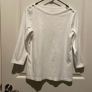 Lands’ End 3/4 length sleeve top, size M